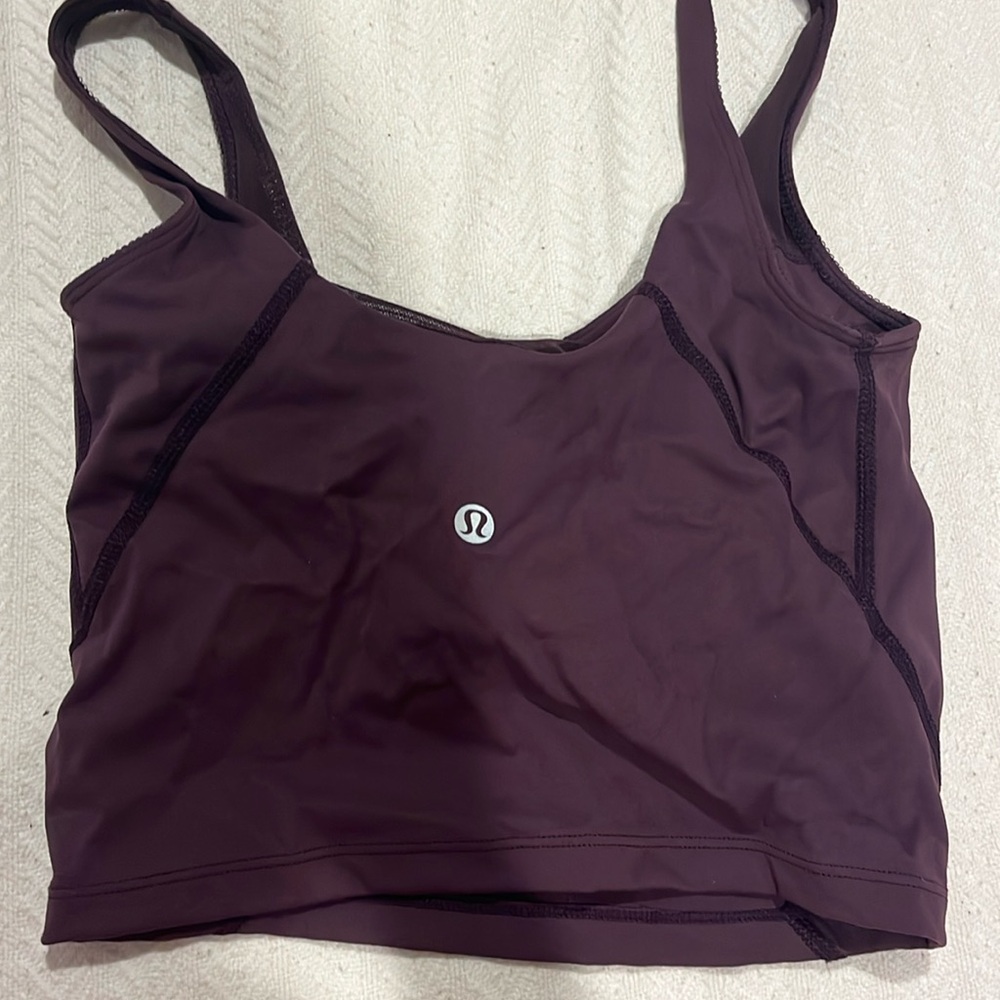 purple lululemon align tank size 4